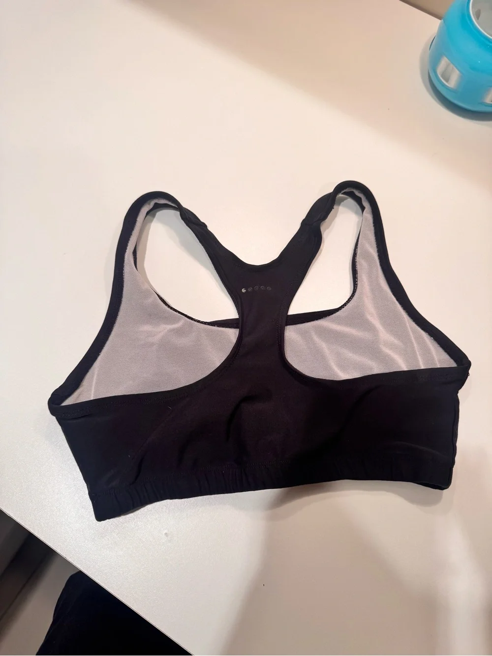 Nike Black Racerback Medium-Support Sports Bra with Swoosh